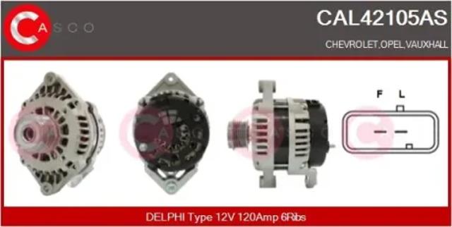 Автомобильный генератор CAL42105AS CASCO