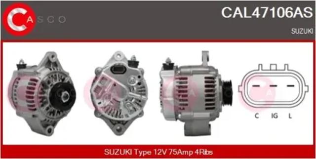 Генератор автомобиля CAL47106AS CASCO