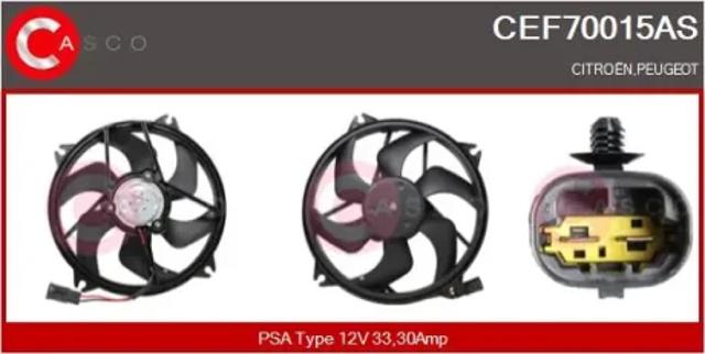 Электровентилятор охлаждения в сборе CEF70015AS CASCO