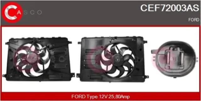 Электровентилятор охлаждения в сборе CEF72003AS CASCO