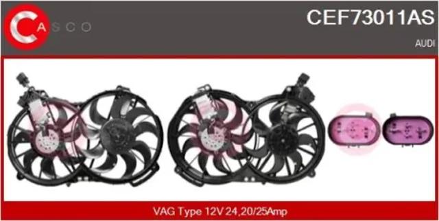 Комплект диффузоров левый+правый, с моторами CEF73011AS CASCO