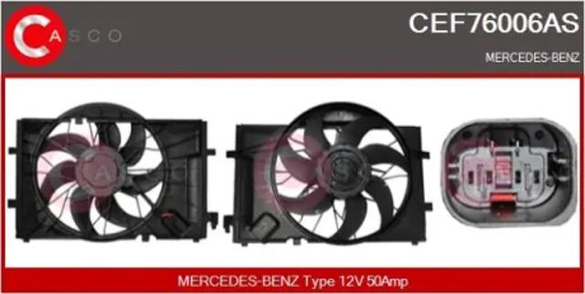 Диффузор радиатора охлаждения в сборе с крыльчаткой CEF76006AS CASCO