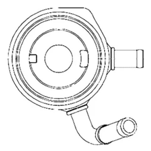 Радиатор масляный (холодильник), под фильтром CLC195000S MAHLE