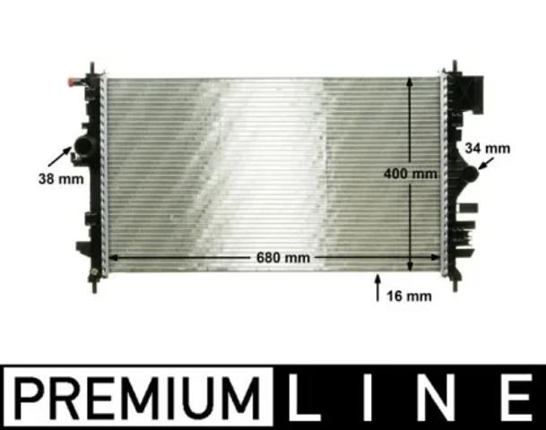Радиатор охлаждения CR1099000P MAHLE