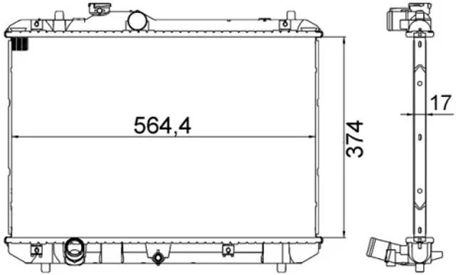 Радиатор CR1194000S MAHLE
