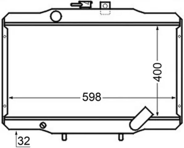 Радиатор охлаждения двигателя CR141000S MAHLE