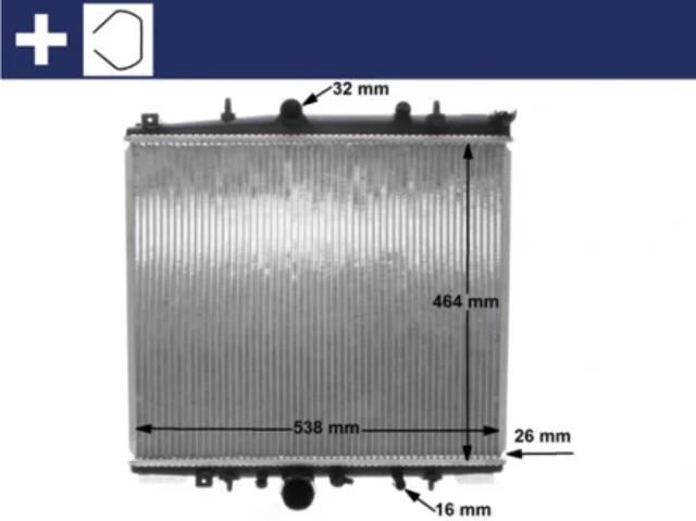 Радиатор охлаждения двигателя CR1435000S MAHLE