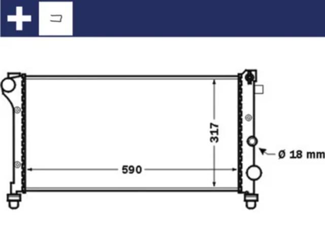 Радиатор водяной CR1452000S MAHLE