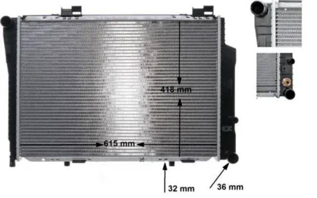 Радиатор охлаждения CR270000S MAHLE