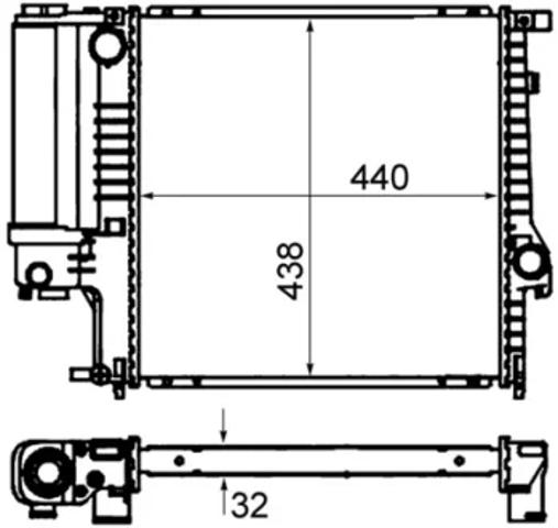 Радиатор CR330000S MAHLE