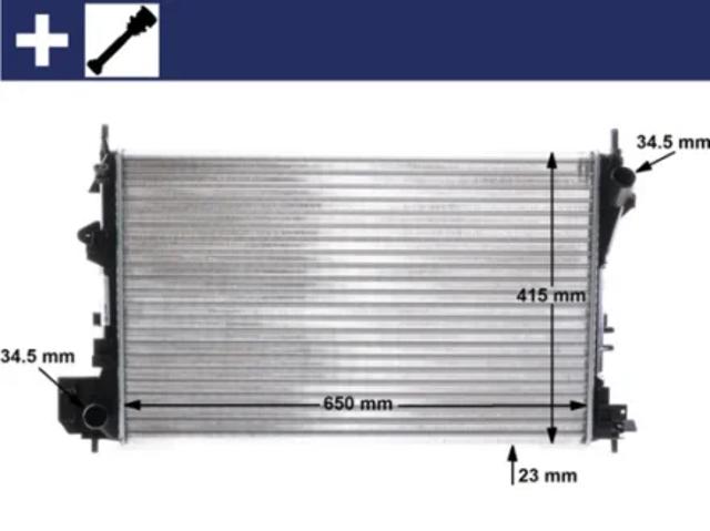 Радиатор системы охлаждения двигателя CR40000S MAHLE