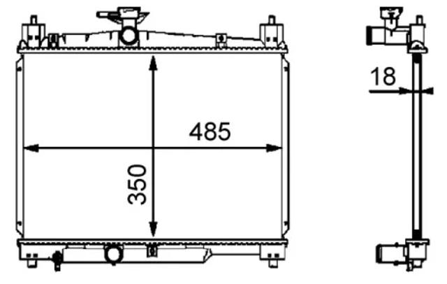 Радиатор CR539000S MAHLE