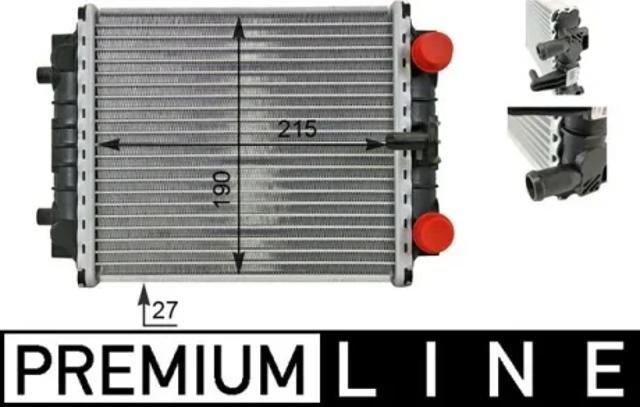 Радиатор охлаждения, дополнительный CR80000P MAHLE