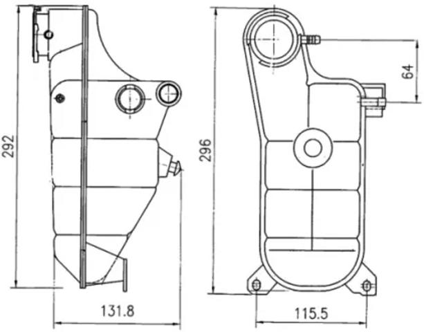 Бачок расширительный CRT119000S MAHLE