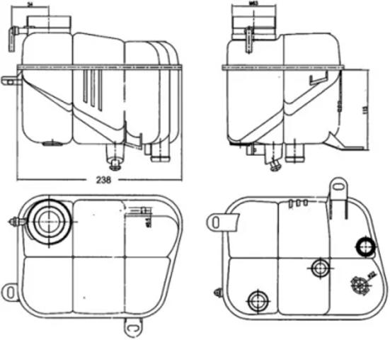  Расширительный бачок CRT120000S MAHLE