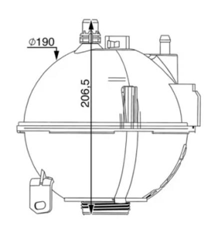  Расширительный бачок CRT210000S MAHLE