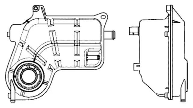 Бачок расширительный CRT25000S MAHLE