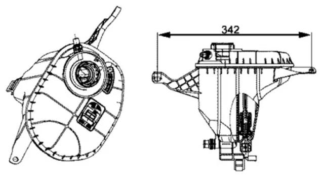 Бачок расширительный CRT29001S MAHLE