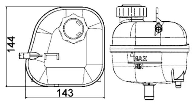  Расширительный бачок CRT85001S MAHLE