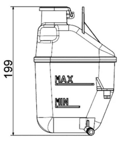  Расширительный бачок CRT88001S MAHLE