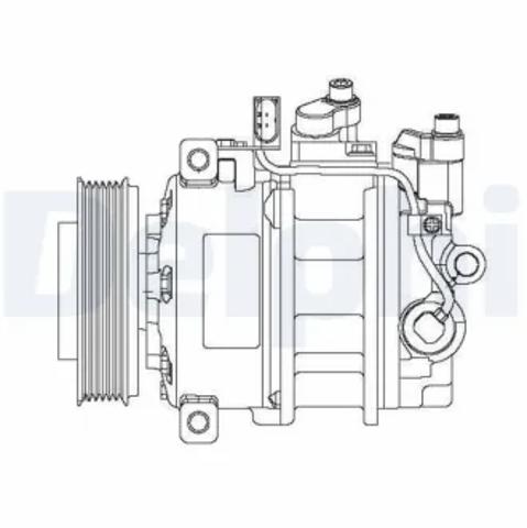 Компрессор климатической установки CS20475 DELPHI