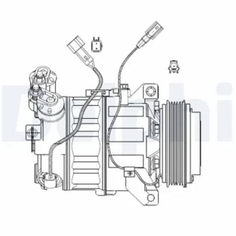 Компрессор кондиционера CS20482 DELPHI
