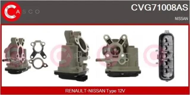 Клапан EGR системы рециркуляции отработавших газов CVG71008AS CASCO