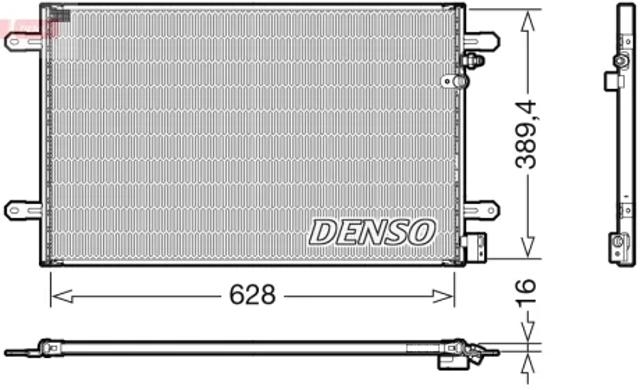 Радиатор системы охлаждения кондиционера DCN02037 DENSO