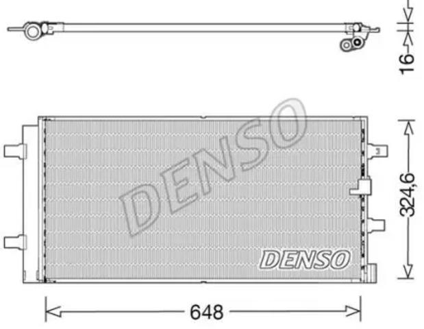 DENSO DCN02044 Радиатор кондиционера в наличии Тернополь