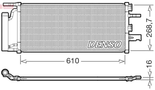 Радиатор охлаждения кондиционера DCN05036 DENSO
