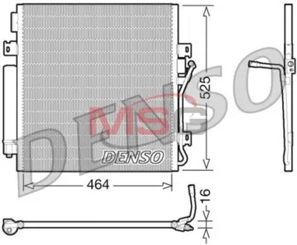 DENSO DCN06011 Радиатор кондиционера в наличии Ирпень