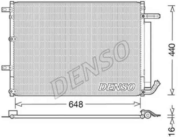 Конденсатор кондиционера DCN06018 DENSO