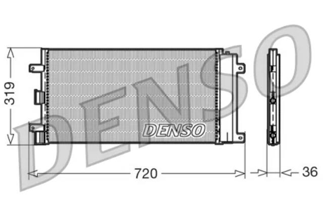 Радиатор системы охлаждения кондиционера DCN09042 DENSO