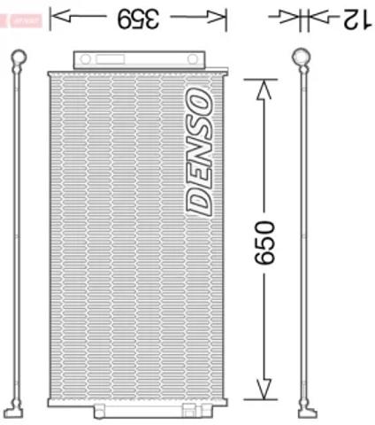 Конденсатор системы охлаждения DCN09047 DENSO