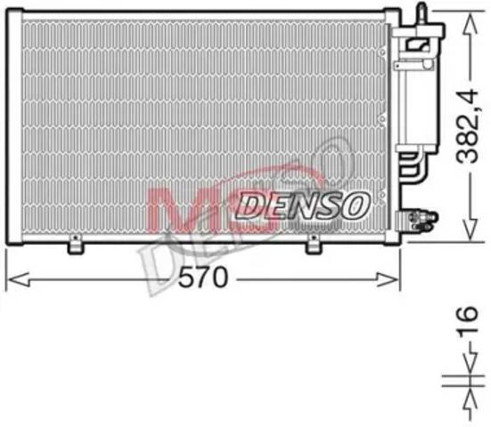 Трубопроводы и радиатор кондиционера DCN10051 DENSO