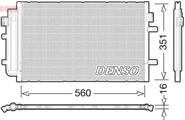 Радиатор системы охлаждения кондиционера DCN12005 DENSO