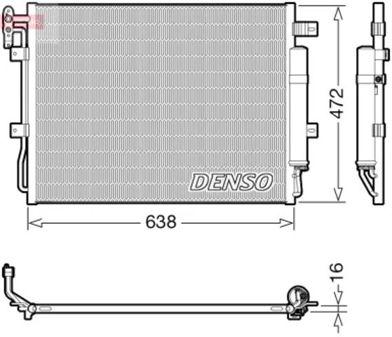 DCN14003 DENSO Радиатор кондиционера купить в Кривой Рог