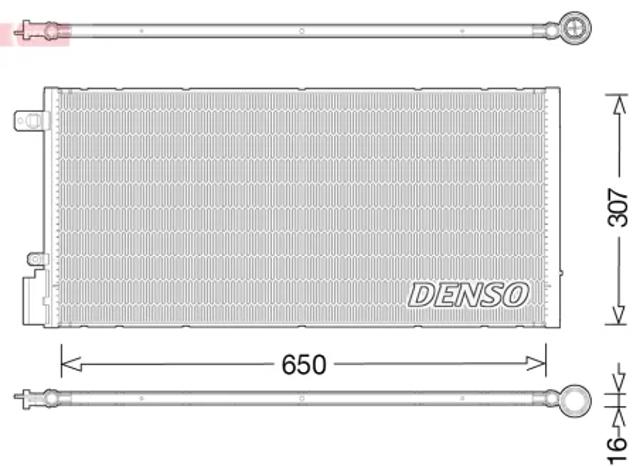 Трубопроводы и радиатор кондиционера DCN15005 DENSO