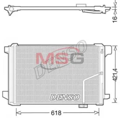 Трубопроводы и радиатор кондиционера DCN17035 DENSO