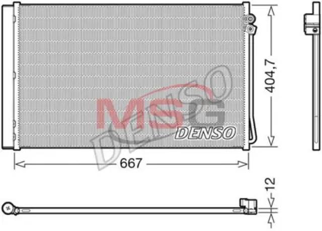 DENSO DCN17062 Радиатор кондиционера в наличии Чернигов
