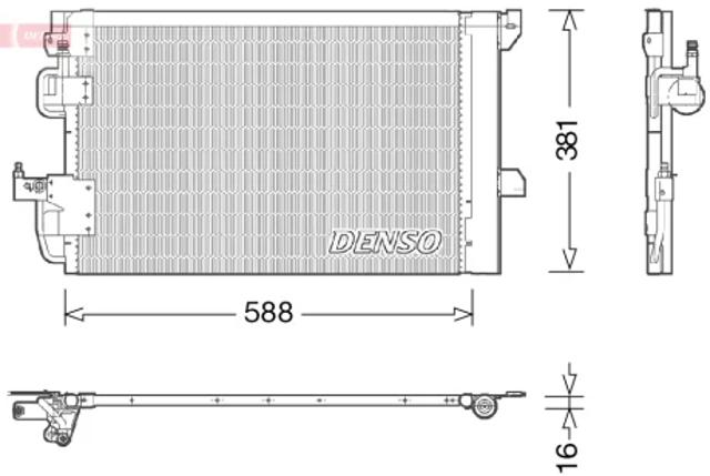DCN20007 DENSO Радиатор кондиционера купить в Одесса