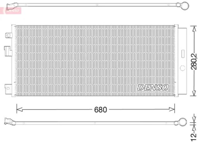 Конденсатор кондиционера DCN20023 DENSO