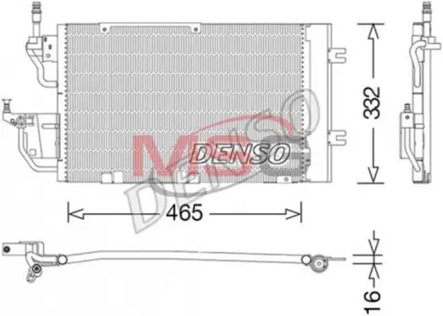 Радиатор системы охлаждения кондиционера DCN20037 DENSO