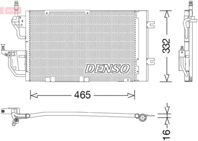 DENSO DCN20037 Радиатор кондиционера в наличии Украина
