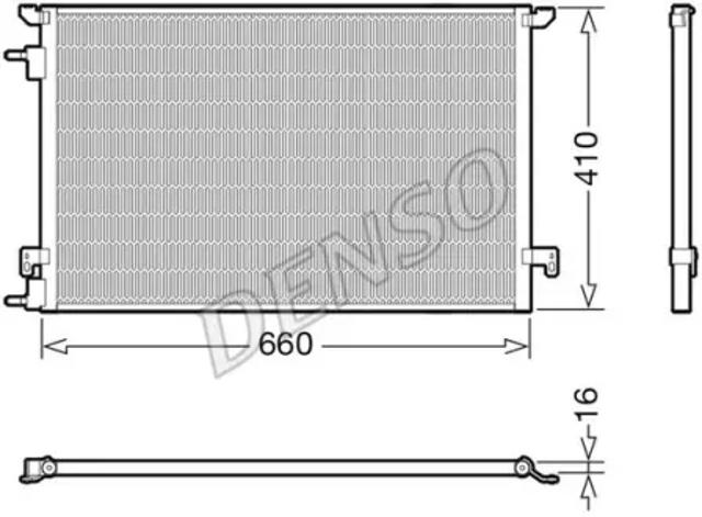 Трубопроводы и радиатор кондиционера DCN20045 DENSO