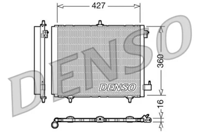 Радиатор системы охлаждения кондиционера DCN21009 DENSO