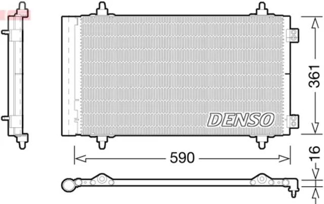 DENSO DCN21018 Радиатор кондиционера в наличии Павлоград