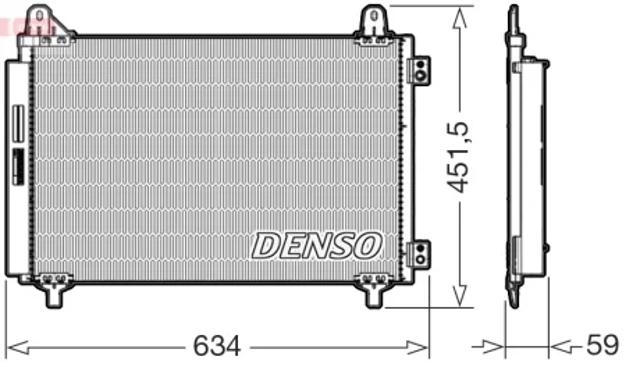 Конденсатор кондиционера DCN21034 DENSO