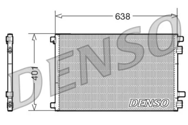 Трубопроводы и радиатор кондиционера DCN23012 DENSO