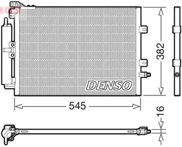 Радиатор системы охлаждения кондиционера DCN23040 DENSO